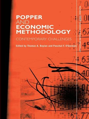 cover image of Popper and Economic Methodology